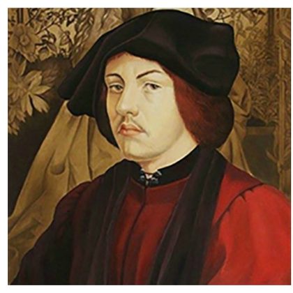Portrait de Martin Schongauer peint par Jean Linnhoff
